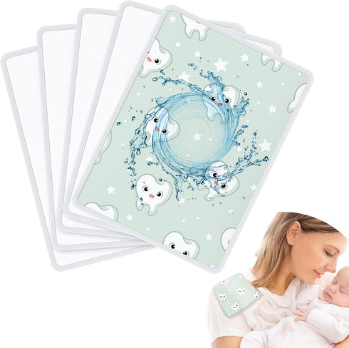 Sublimation Blank Baby Burp Cloths 5 Pieces Blank Baby Bibs Soft Absorbent Burping Cloth Solid White Unisex Boys Girls Burp Cloth Set Newborn Towe...